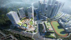 跟着高速地铁的建成通车